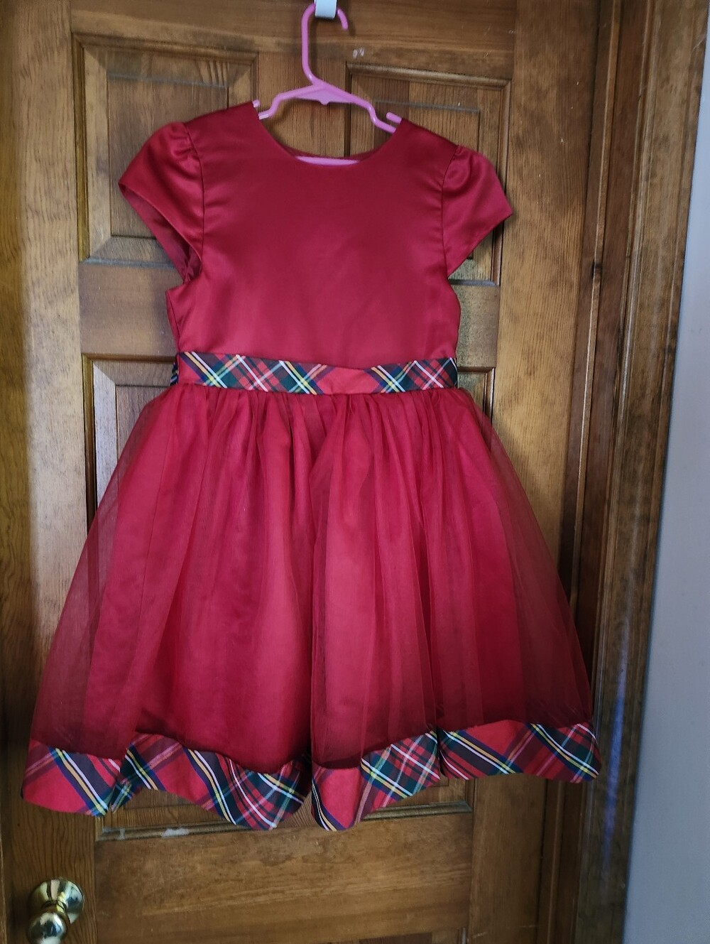 Red Tulle Holiday Dress for Girls